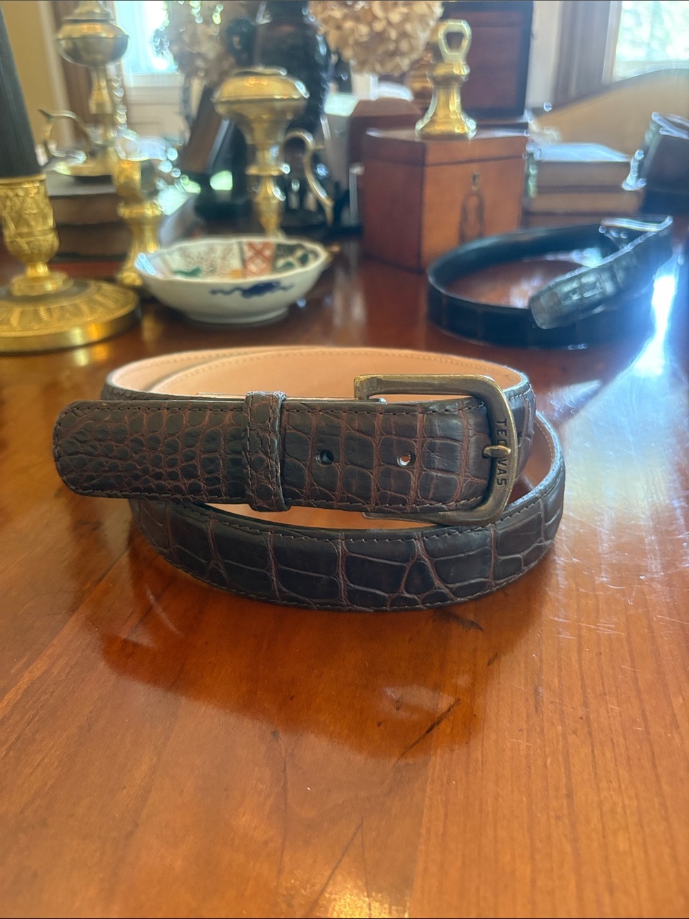 Tecovas Men's Genuine American Alligator Belt - Picture 10 of 13